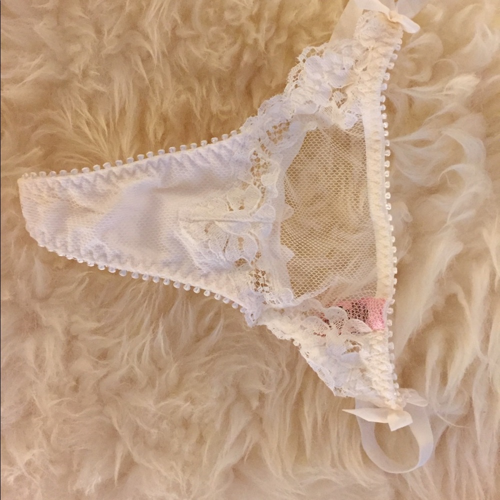 Thong with a bow.... goes with the bra I'm selling